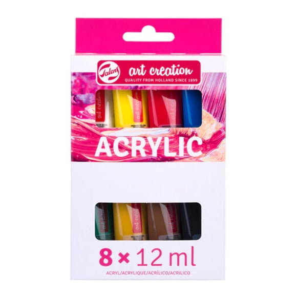 Acrílicos Art Creation Set 8 Colores 12ml Selección General