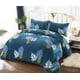 thumbnail image 1 of Cobertor De Invierno De Plush Y Chiporro 2 Plazas Azul Hojas, 1 of 2