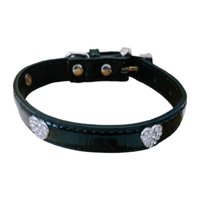 Genérico - Collar Para Perros O Gatos Corazon L Negro