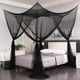 thumbnail image 2 of Dosel de cama Mengersi para cama doble king size, red negra, 2 of 8