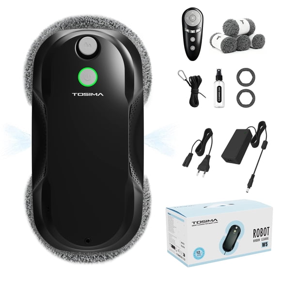 Robot limpiacristales Tosima W5 con doble pulverización y control remoto