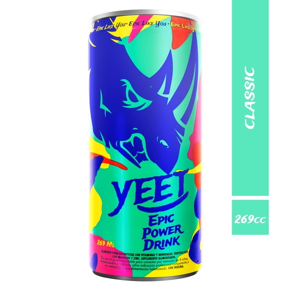 Bebida Vitamínica Yeet Power Drink Classic Uni. 269ml Sabor Tropical