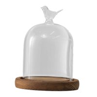 Bothyi - Campana De Vidrio Transparente Con Cúpula De Diámetro De 3,5 Pulgadas Para Centros De Mesa, Antigüedades, Estilo Multiusos D