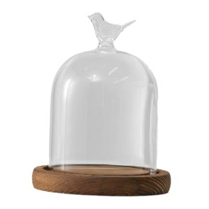 Bothyi - Campana De Vidrio Transparente Con Cúpula De Diámetro De 3,5 Pulgadas Para Centros De Mesa, Antigüedades, Estilo Multiusos D