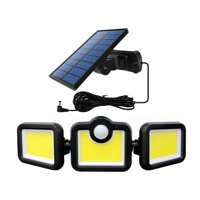 Importclick - Foco Solar Triple Sensor Movimiento Y Control Remoto 171 Cob Led
