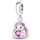 thumbnail image 1 of Charm CHENYETE Plata 925 Conejito Rosa Corazón 4.55 mm, 1 of 3