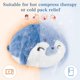 thumbnail image 2 of Peluche de foca Ayehe con peso y aroma a lavanda, apto para microondas, 2 of 7