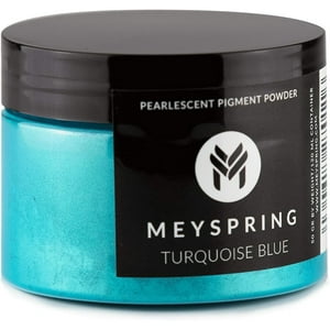 Polvo De Mica Azul Turquesa Meyspring - 50 G - Pigmento De Color Para Resina Epoxi