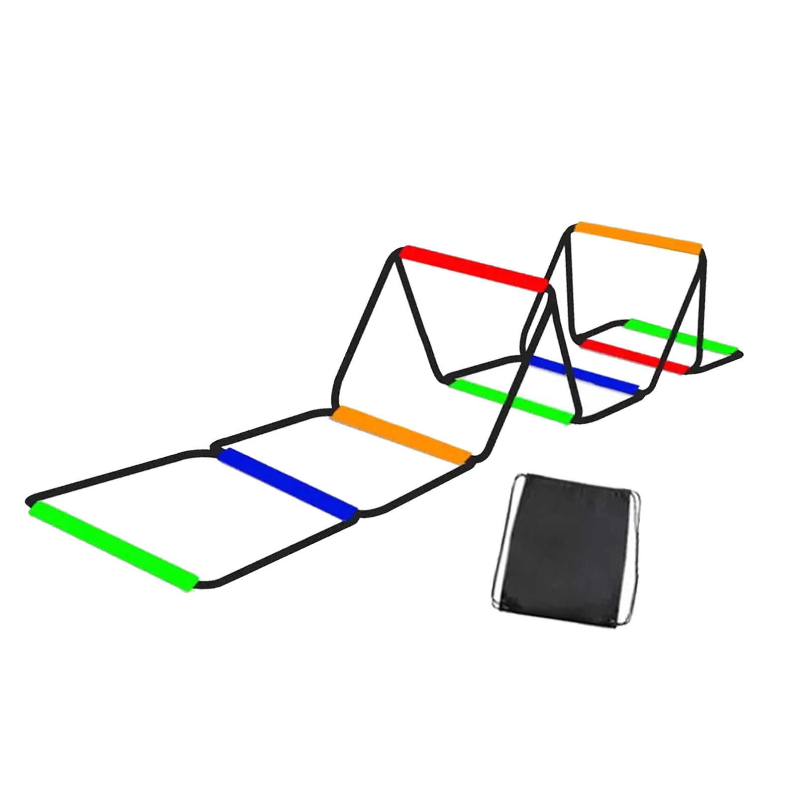 Magideal - Escalera De Agilidad Para Entrenamiento De Pies, Plegable, Portátil, Para Ejercicios De Pies, Equilibrio, Fútbol, Escalera De Velocidad, Equipo De E 8 Rejillas Con Bolsa
