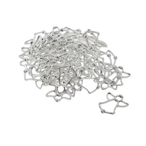 Magideal - 50 Piezas De Dijes De Cuentas De Ángel, Colgante De Cuentas De Ángel 3D, Accesorios De Joyería De Aleación Diy Para Pulsera, Manualidades, Fabricación