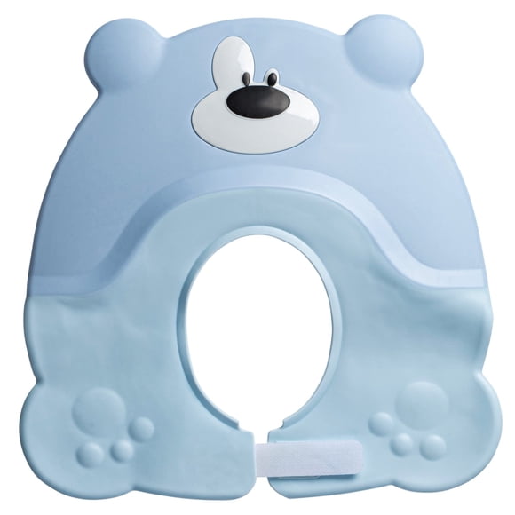 Visera de baño para bebé MARS BABY, gorro de ducha ajustable, azul
