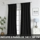 thumbnail image 2 of Cortina 100% Blackout 2 Paños 230 x 140 Lino Termica Roller Az, 2 of 8