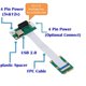 thumbnail image 2 of Tarjeta adaptadora de cable de extensión PCI-E a PCI-E Express 1X, 2 of 6