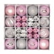 thumbnail image 5 of Juego de 44 Uds de Adornos de Bolas de Navidad, Decoraciones Colgantes para árbol de Navidad, Gotas Colgantes Ligeras para Decoración de Navidad, Sumi Plata Rosa, 5 of 5