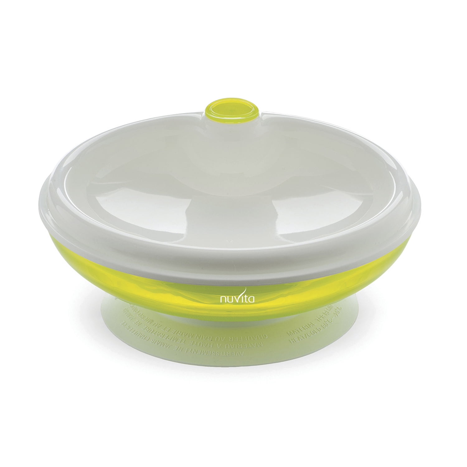 Nuvita - Plato Con Tapa Para Microonda Verde Pppl0027