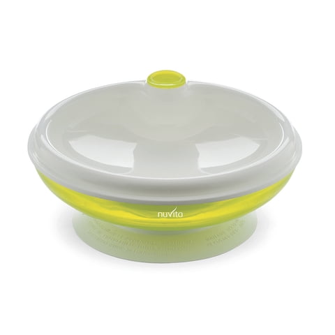 Nuvita - Plato Con Tapa Para Microonda Verde Pppl0027