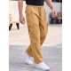 thumbnail image 4 of INSPIRE CHIC Pantalones Cargo de Trabajo al Aire Libre para Hombre con Múltiples Bolsillos y Pierna Recta XL Marrón, 4 of 5