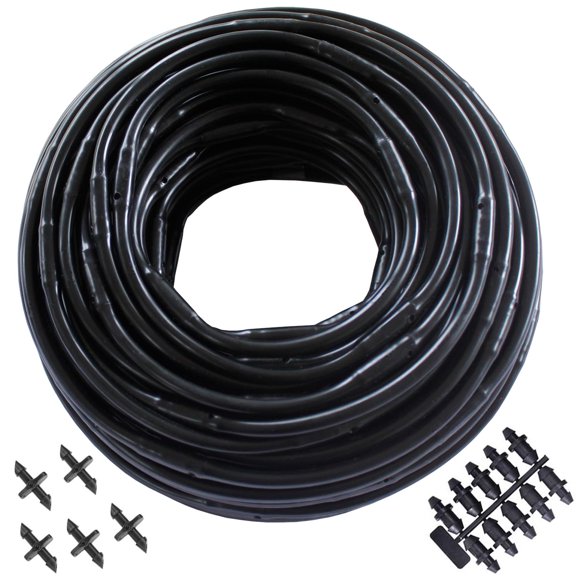 Tubo de goteo para riego Habitech 30 m de rollo, separación 15 cm