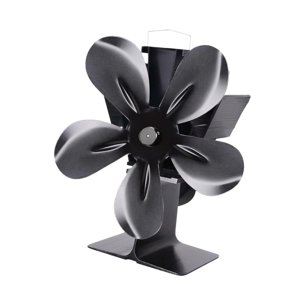 Bothyi - Estufa De Leña Con Ventilador, Calentador, Circulación De Calor Silenciosa, Versátil, 5 Aspas