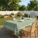 thumbnail image 3 of Mantel EHouseHome 152x305 cm Verde Salvia con Encaje Blanco, 3 of 8