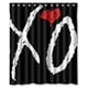 thumbnail image 1 of Cortina de ducha The Weeknd Xo, juego de cortinas de baño con ganchos, tamaño 60 x 72 pulgadas, 1 of 3