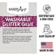 thumbnail image 2 of Set de pegamento con purpurina Handy Art, lavable, 8 botellas de 240 ml, 8 unidades, 2 of 2