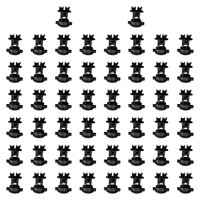 Magideal - 50 Uds. Aisladores De Cercas Eléctricas, Clips De Alambre Para Cercas, Clips De Fácil Instalación, Clips De Sujeción Para Cercas Eléctricas De Jardín Negro