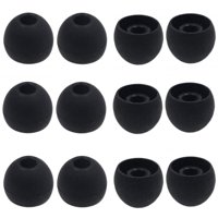 Puntas De Silicona Grandes Jnsa 12 Mm 6 Pares Negro