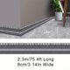 thumbnail image 1 of 1pc Self-Adhesive Flexible Foam Molding Trim, 90"x 3" 3D Sticky Decorative Wall Trim Lines Skirting Baseboard Border, Waterproof Wallpaper For Living Room And Home Decorations, 1 of 3