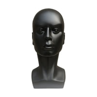 Magideal - Maniquí Masculino Con Cabeza De Maniquí, Estante De Exhibición Profesional Estable Para Sombreros, Modelo De Exhibición De Pelucas Para Hacer Pelucas, Negro