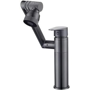 Veat00L - Mezcladora Para Fregadero De Acero Inoxidable, Grifo Para Fregadero De Cocina 360 °Giratorio, Llaves Para Fregadero De Cocina De Agua Caliente Y Fría, Monomando Para Fregadero Con 60Cm*2 Manguera