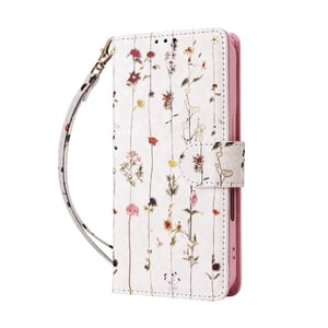 Foxdock Funda Tipo Cartera Floral Para Samsung Galaxy A22 5G ,Funda Con Tapa De Cuero Pu, Protección Antigolpes Con Ranuras Para Tarjetas Y Soporte