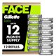 thumbnail image 1 of Gillette Labs Shaving Razor Blade Refills for Men, 12 Count, 1 of 3