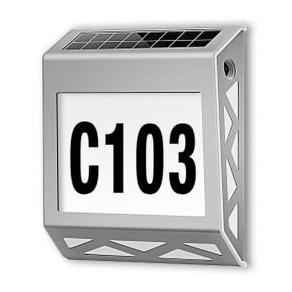 Pro Outdoor - Aplique Solar Contra Agua Con Numeros De Casa
