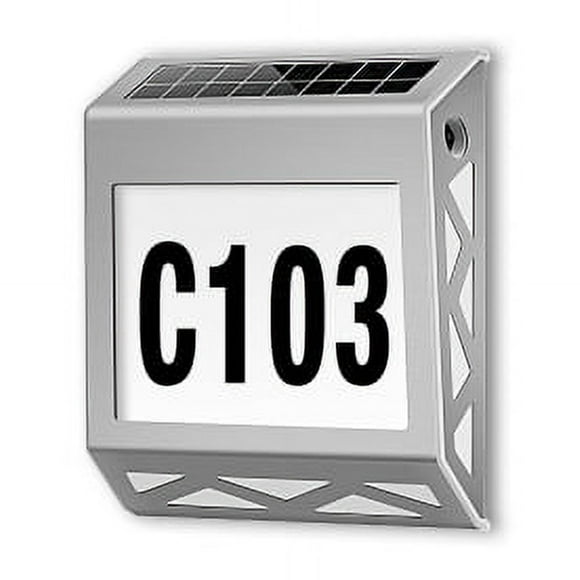 Aplique Solar Contra Agua Con Numeros De Casa