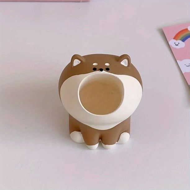 Cute Japanese Cat Pen Holder - Perfect Desktop Decoration for Office, Students & Makeup Lovers!