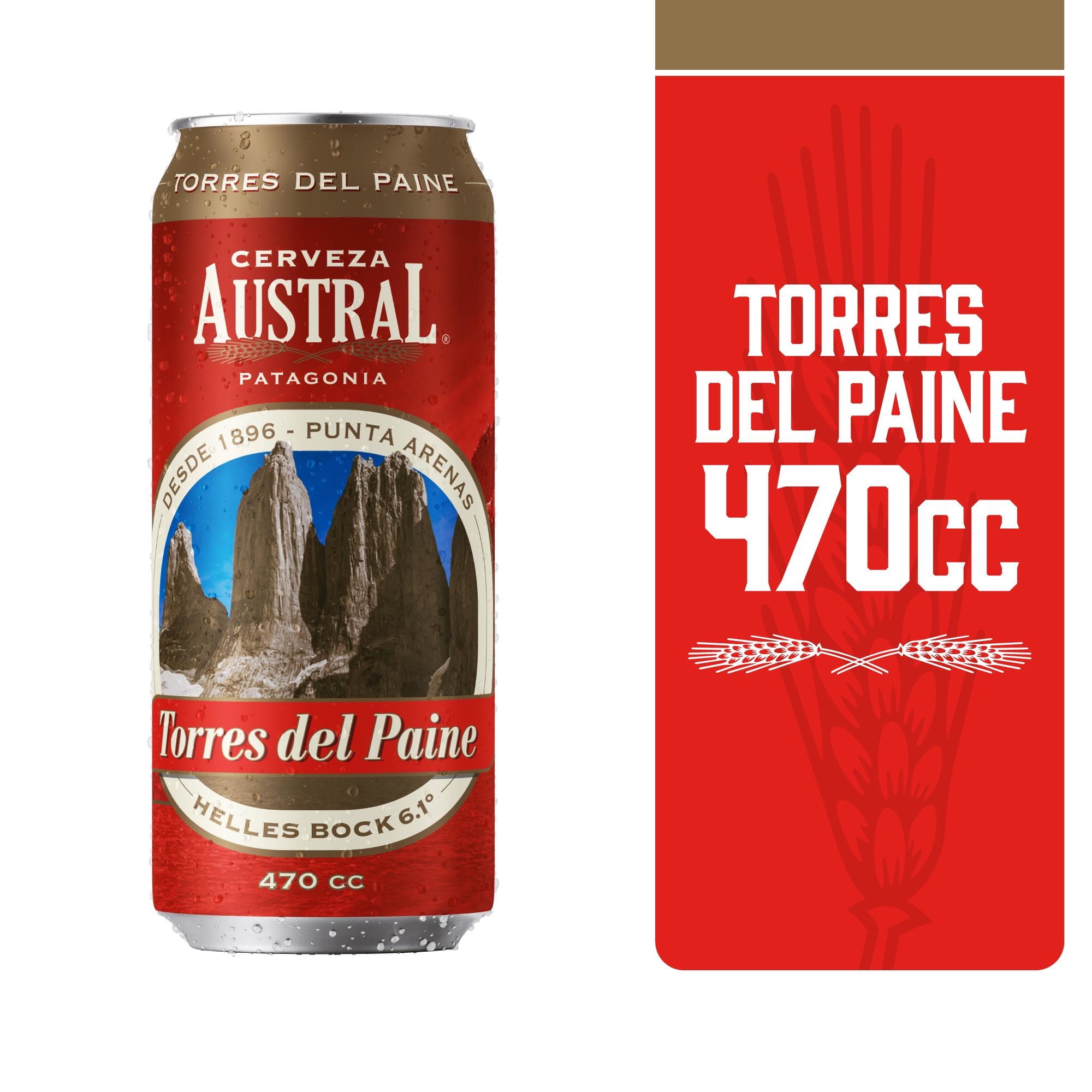 Cerveza Helles Bock Torres Del Paine 6.1º Lata 470 ml Austral