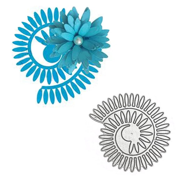 Troquel Metálico Flor Espiral 3d 6 7 X 6 1 Cm
