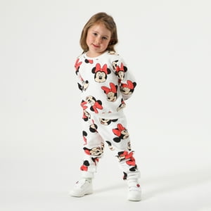 Buzo Niña Minnie Full Print Rosado Disney