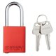 thumbnail image 2 of Candado de seguridad Brady 12 unidades rojas, cada uno con llave diferente, 2 llaves, 2 of 7