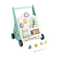 Magideal - Centro De Actividades De Juguete Para Caminar De Madera, Juguete Sensorial, Juguete Educativo Temprano Para Empujar, Creatividad Para Niños Y Niñas,