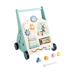 Magideal - Centro De Actividades De Juguete Para Caminar De Madera, Juguete Sensorial, Juguete Educativo Temprano Para Empujar, Creatividad Para Niños Y Niñas,