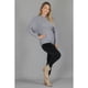 thumbnail image 2 of Sweater Mujer Manga Larga Murciélago Tejido Botones 6020, 2 of 4