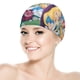 thumbnail image 5 of Alicia en el país de las maravillas Gorro de Natación de Licra, Gorro de Baño de Tela Cómoda, Gorro Elástico Antideslizante para Hombres, Mujeres y Niños, 5 of 6