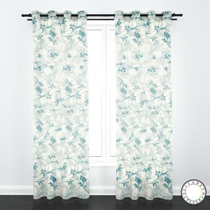 Elizabeth Peper - Set De Cortinas Visillo 2 Paños De 140 X 220 Cm Turquesa