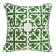 thumbnail image 1 of Cojín Parkland Collection Ceti verde y blanco 50 x 50 cm, 1 of 1