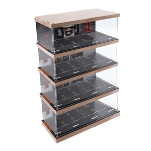 Bothyi - Vitrina De Coche Fundido A Presión, Escaparate De Garaje Para Vehículo, Coches De Juguete De Aleación, 4 Capas, 1/64