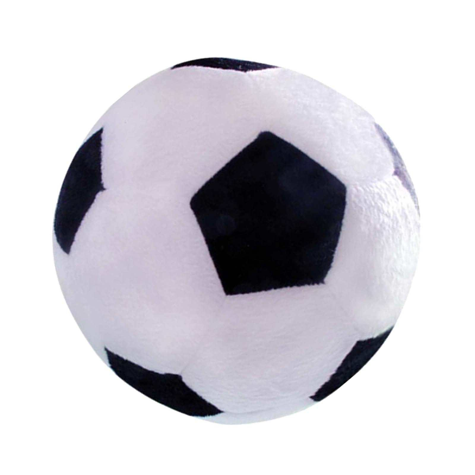 Bothyi - Sonajero De Juguete De Fútbol De Peluche, Juguetes Deportivos Suaves Para Habitación De Bebé, Regalo Para Dormir, Blanco Y Negro