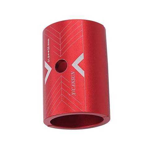 Magideal - Cuña Del Vástago Del Manillar De La Bicicleta, Espaciador De Abrazadera De 25,4Mm - 31,8Mm, Piezas De Ciclismo De Aleación De Aluminio, Conversión De Rojo