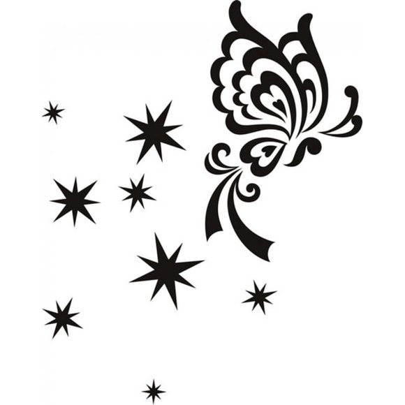 Decomural Stars Butterfly Butterflies WS-18317